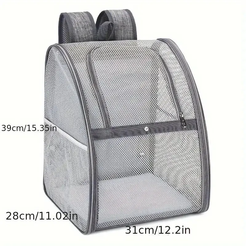 Breathable Mesh Pet Backpack for Small Dogs and Cats - Outdoor Travel Carrier