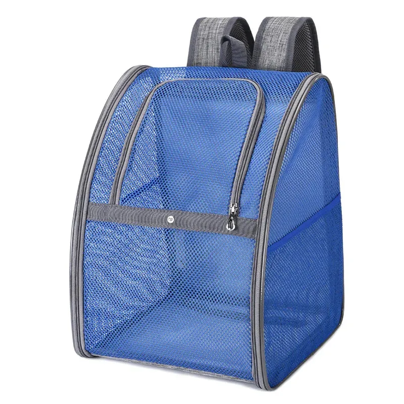 Breathable Mesh Pet Backpack for Small Dogs and Cats - Outdoor Travel Carrier