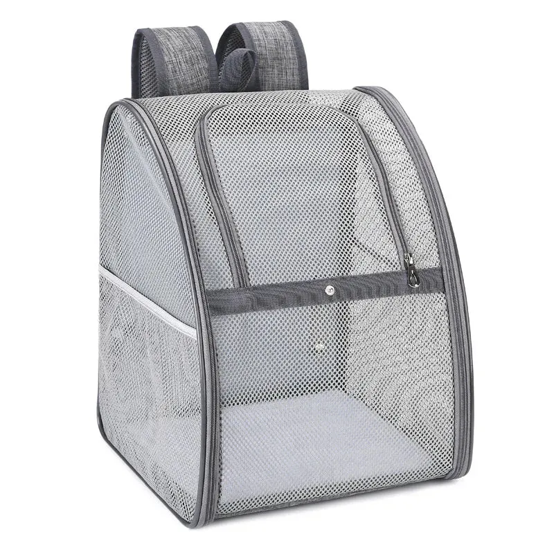 Breathable Mesh Pet Backpack for Small Dogs and Cats - Outdoor Travel Carrier