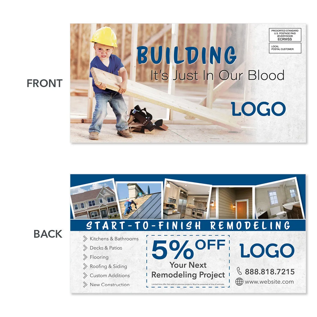 Building Contractor EDDM Postcard