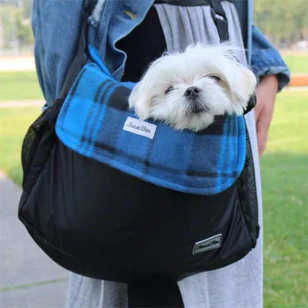 Calming Pooch Messenger Bag - Black