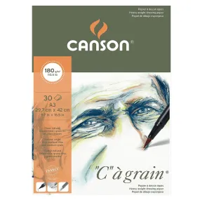 Canson C a Grain 180gsm Heavyweight Drawing Paper, fine Grain Texture