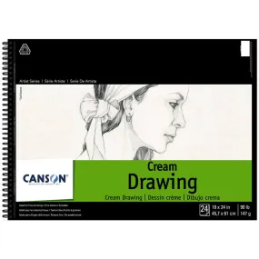 Canson Classic Cream Drawing Pad 18x24