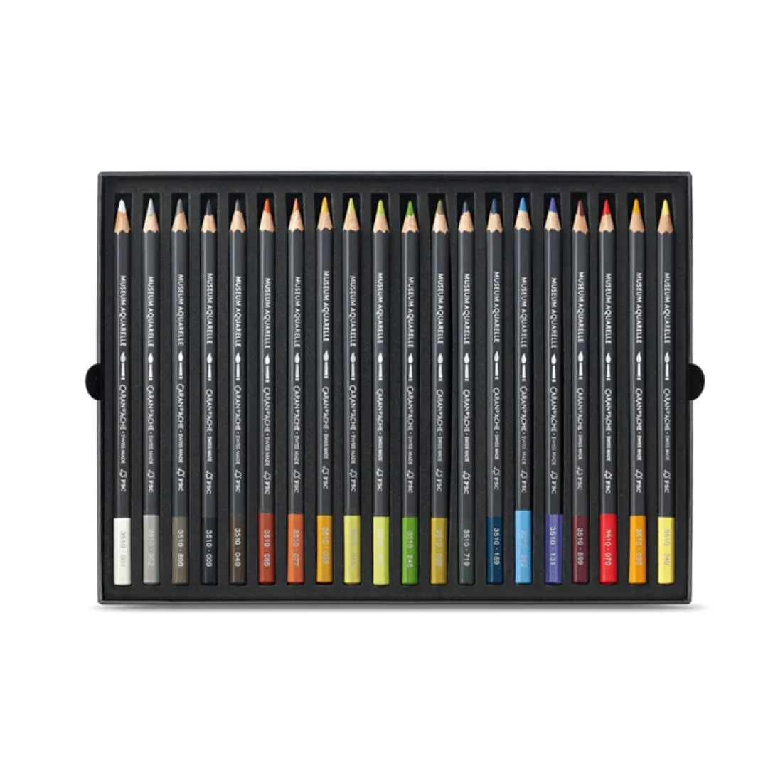 Caran d'ache Museum Aquarelle Color Pencils-Set Of 20