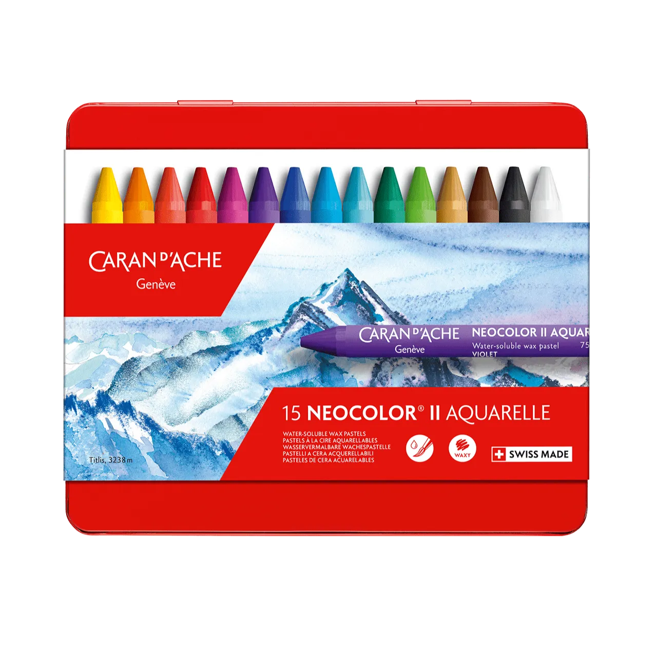 Caran d'Ache NEOCOLOR II Watersoluble Wax Pastel Sets