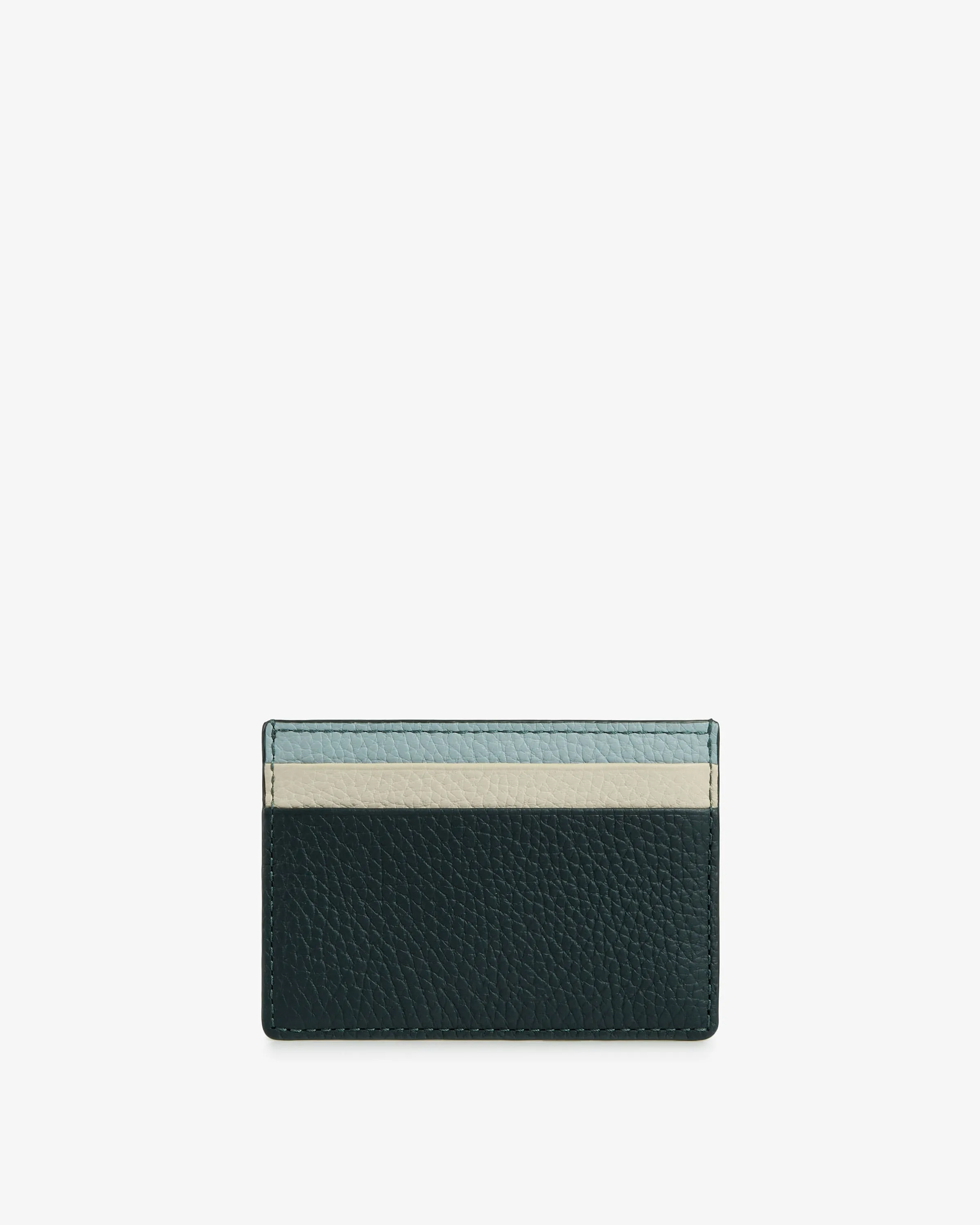 Cardholder - Bottle Green/Duck Egg Blue/Diamond