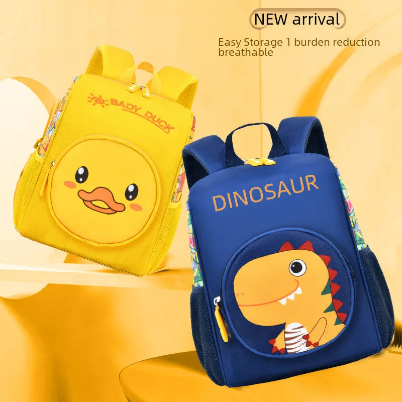 Cartoon Kindergarten Schoolbag - Waterproof Large Capacity Backpack