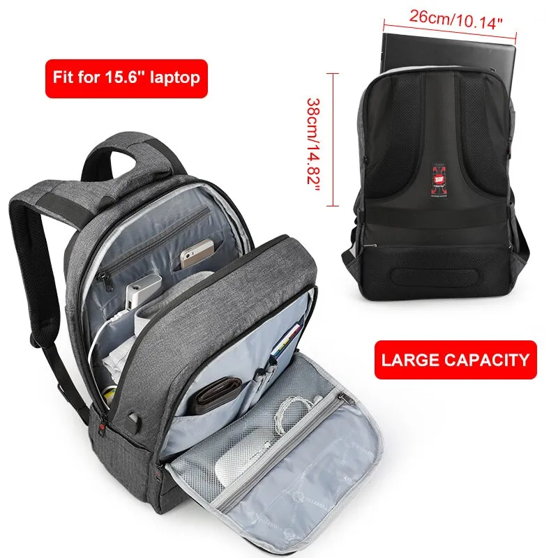 Casual Bag | 15.6inch Laptop Backpack | Anti-Theft Backpack | Student Backpack | Shoulder Bag | Usb Charging Port Backpack | Travel Backpack