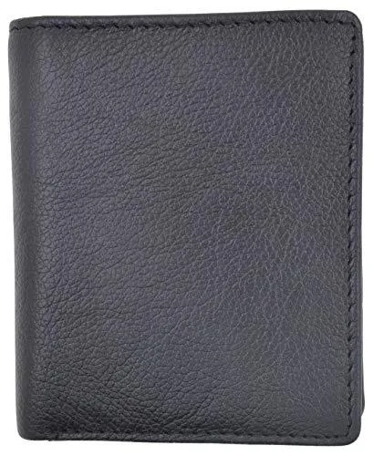 Cavelio Men's Premium Leather L-Shape Bifold Credit Card ID Holder Wallet 404051