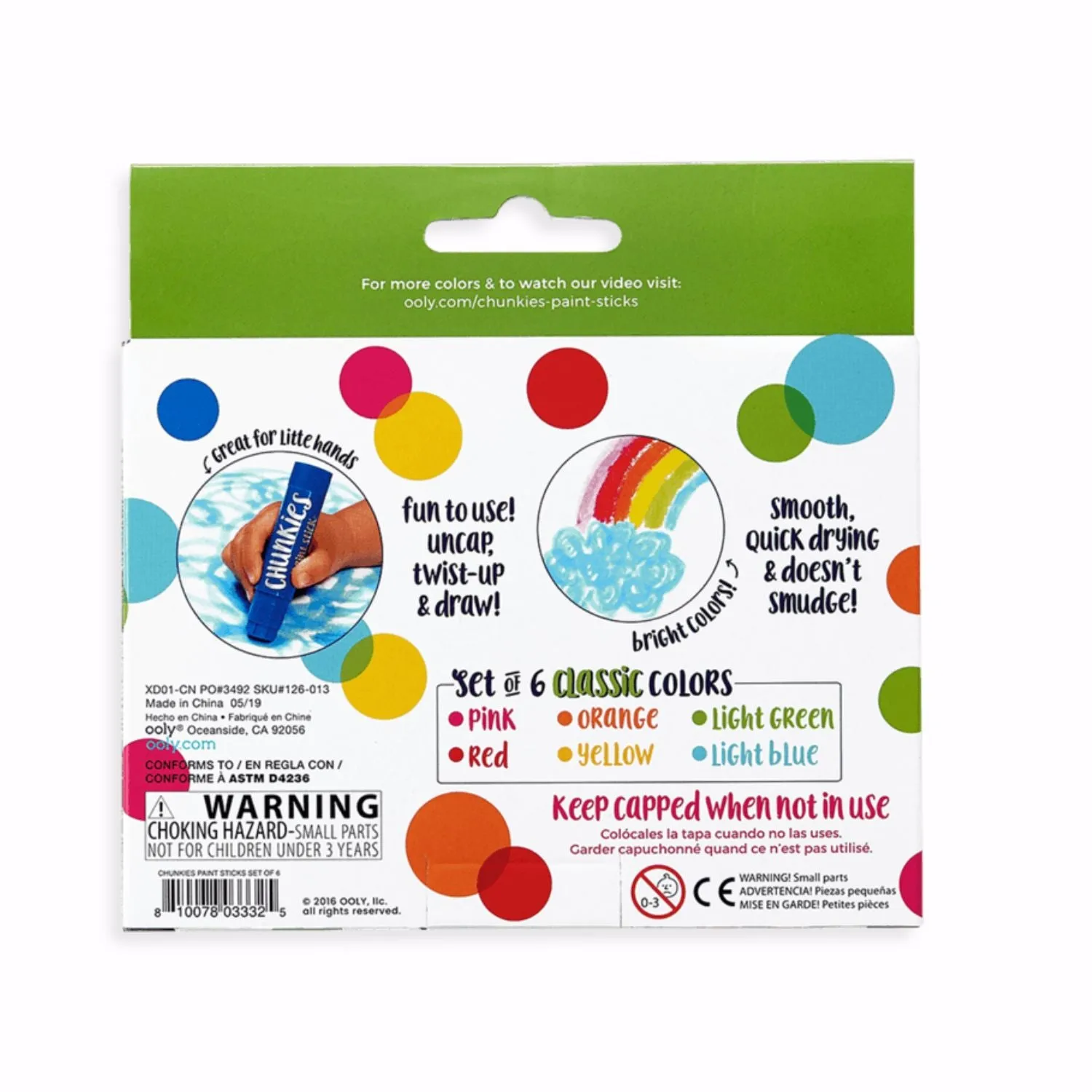 Chunkies Paint Sticks Classic - Set of 6