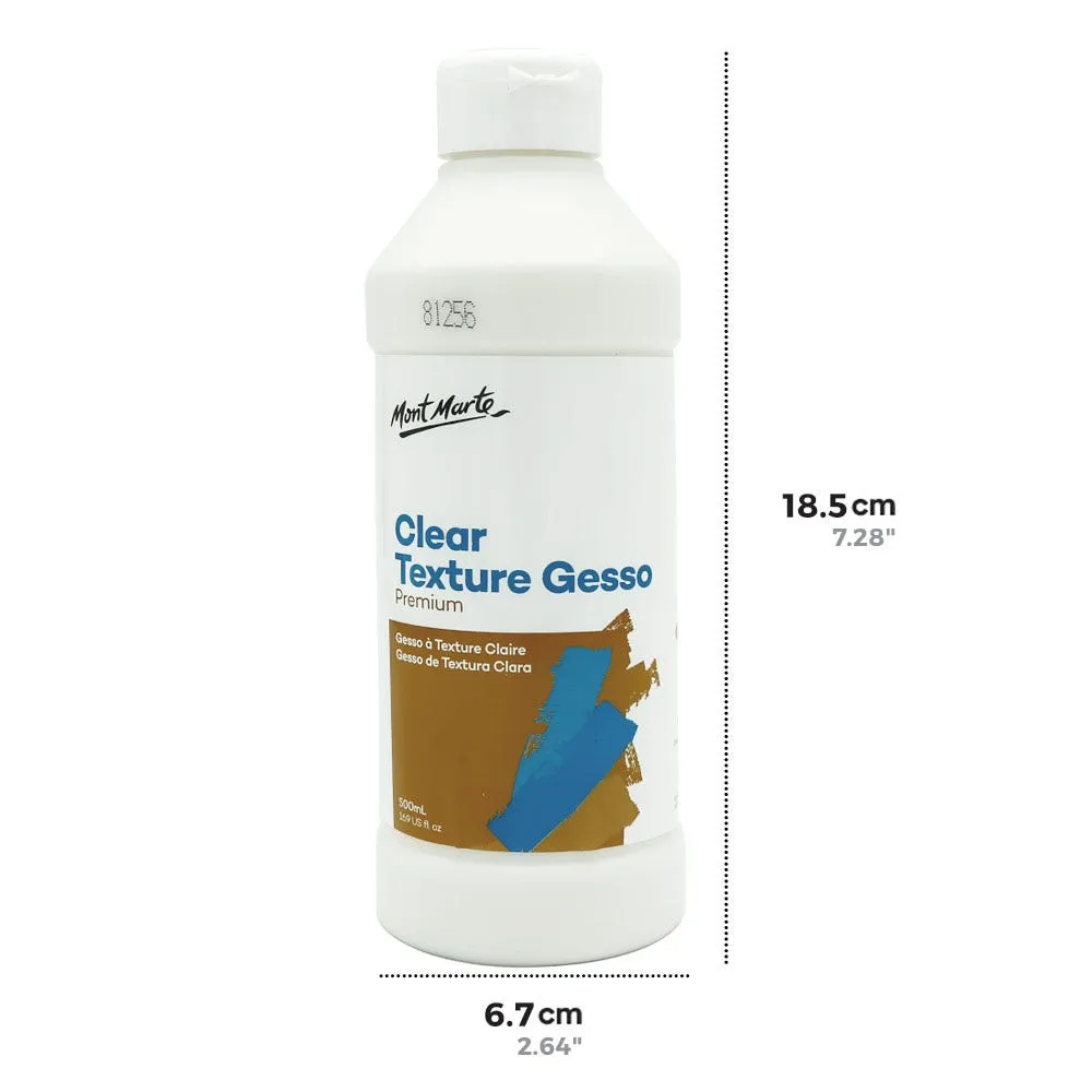 Clear Texture Gesso Premium 500ml (16.9oz)