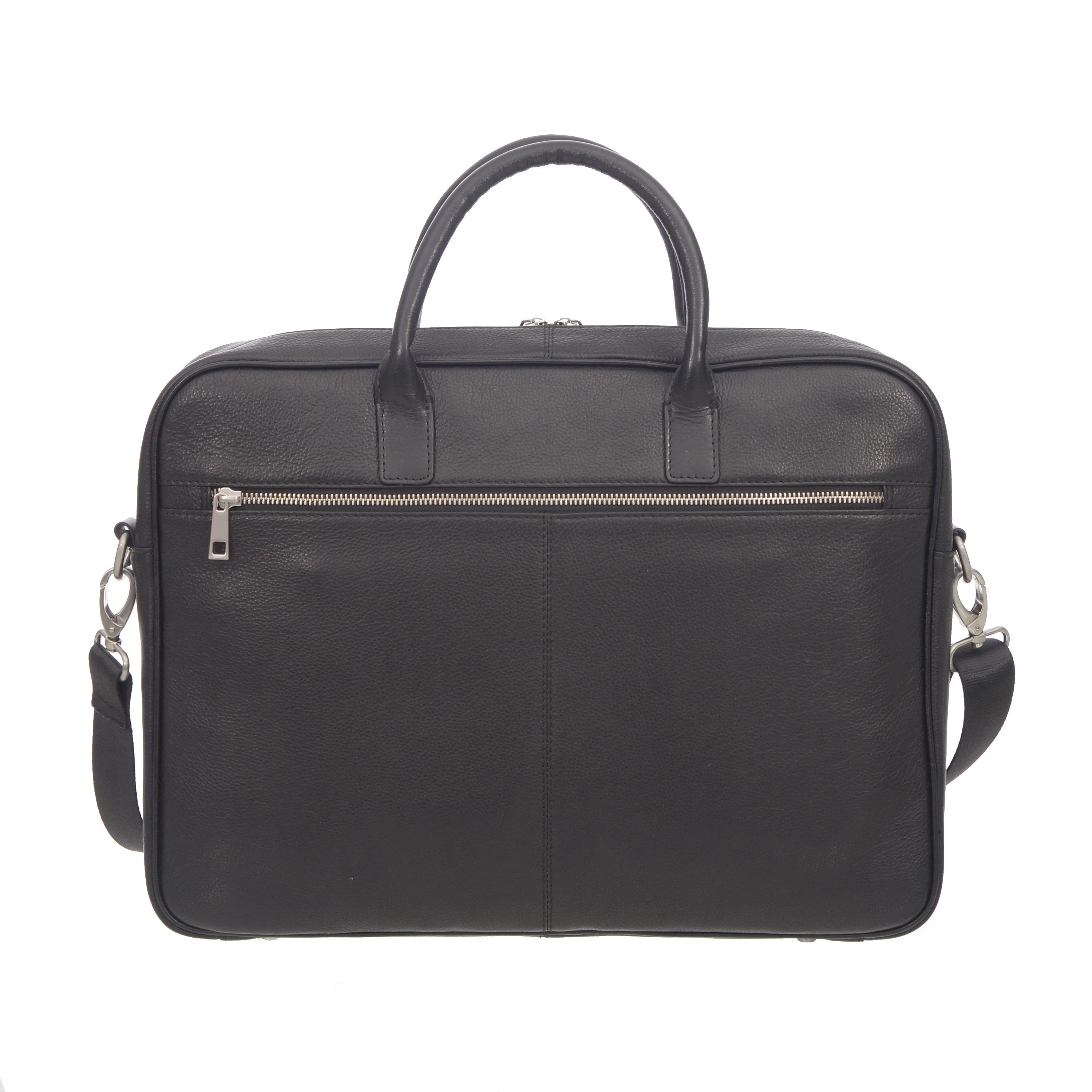 Club Rochelier Top Handle Messenger Leather Briefcase