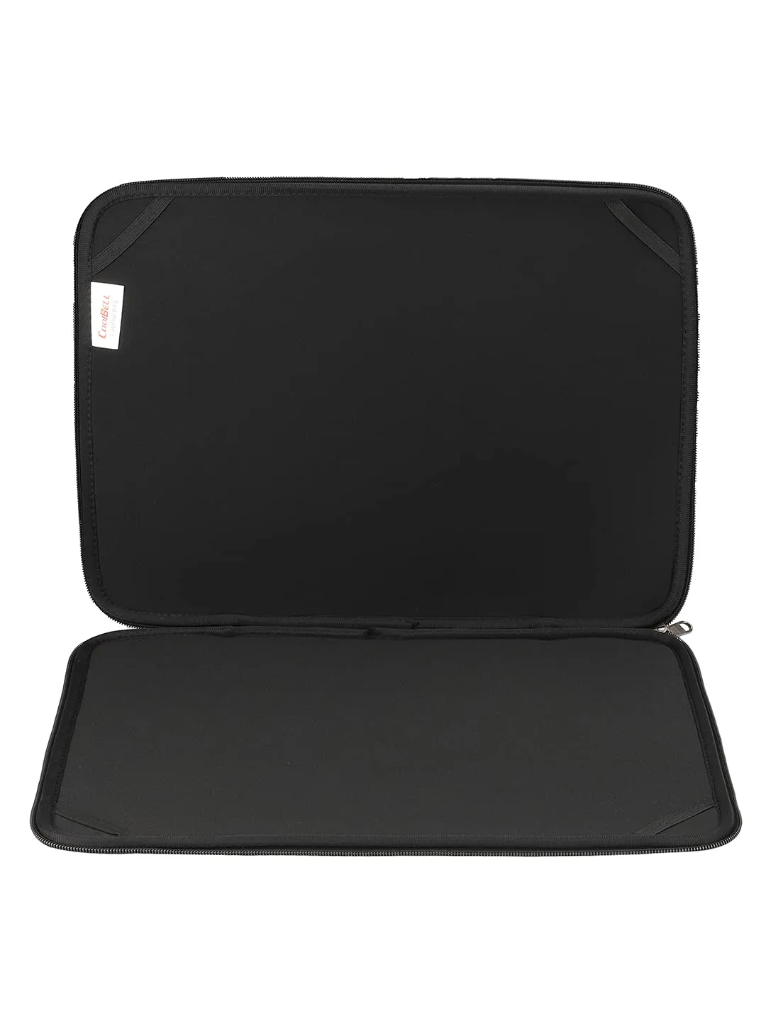 CoolBELL Water Resistant Nylon 15 inch Laptop Sleeve with 180 Degree Opening.(Black)