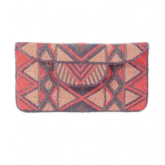 Coral Mzuri Clutch Bag