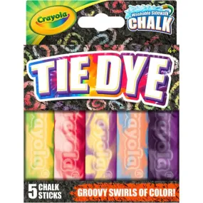 Crayola Tie-Dye Washable Sidewalk Chalk 5/Pkg