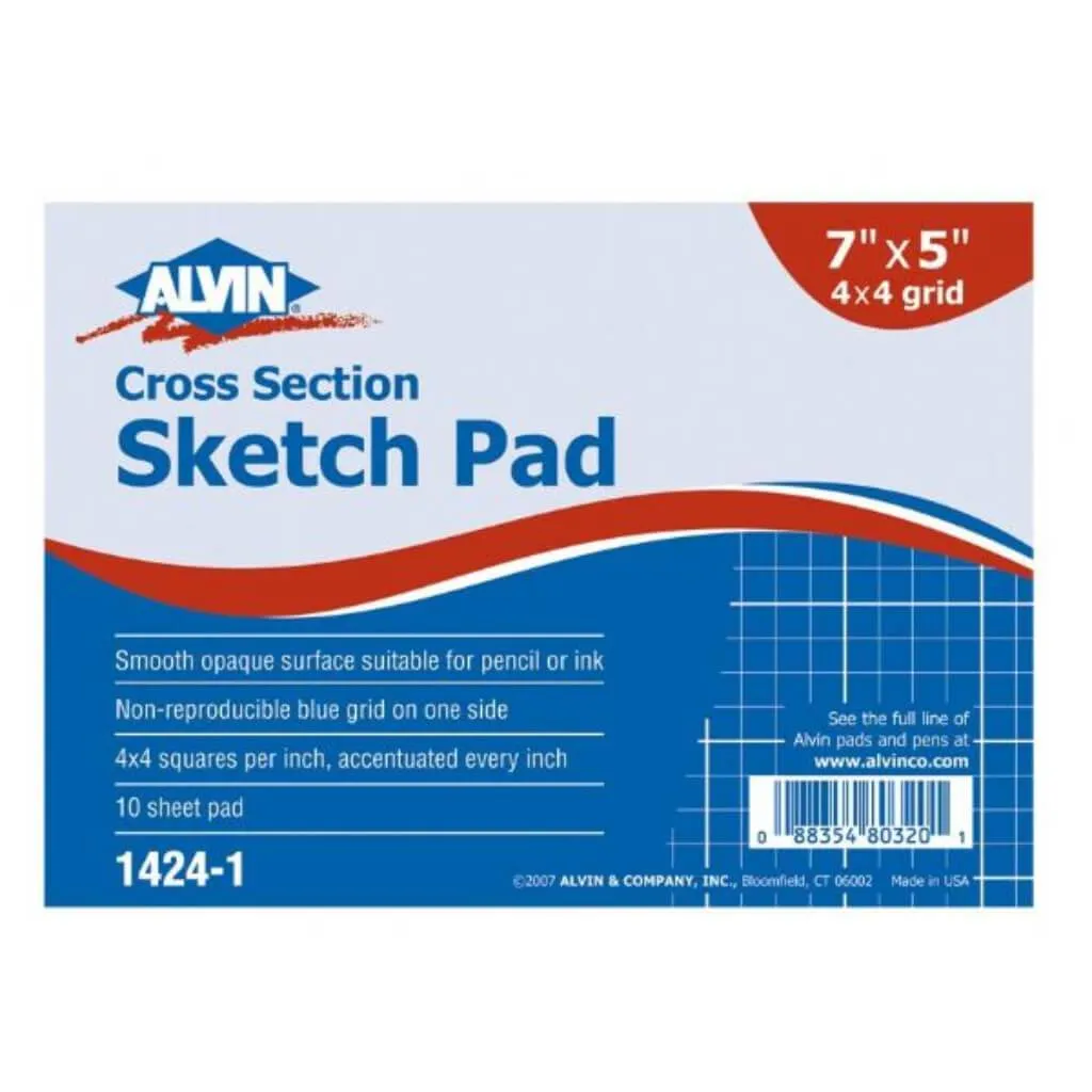 Cross Section Sketch Pad 7in x 5in