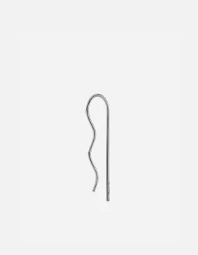 Curve Threader Earring, Sterling Silver