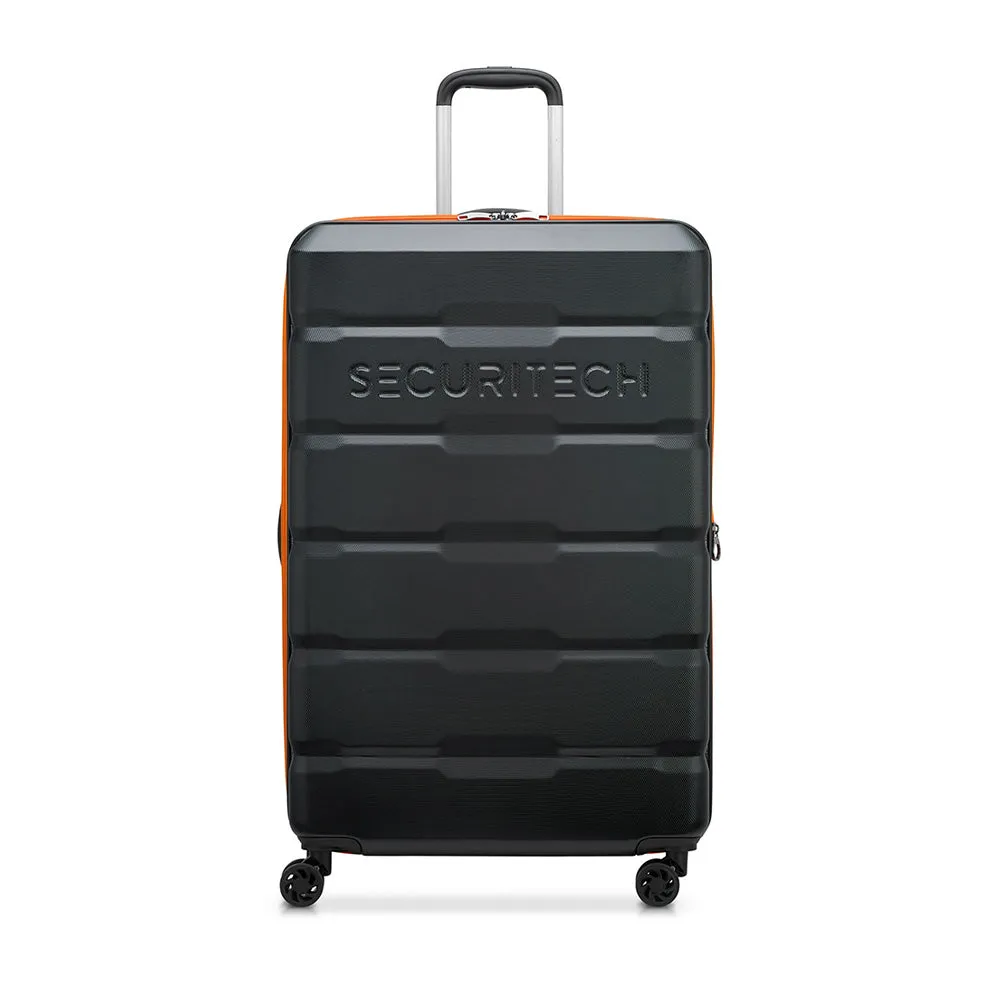 Delsey Paris Securitech® Citadel DY40058 76cm 4 Double Wheels Trolley Case - Black