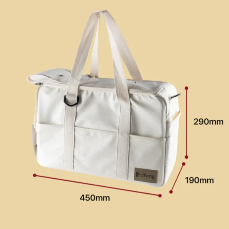 Dfang Waterproof Milky White Pet Carrier For Pets