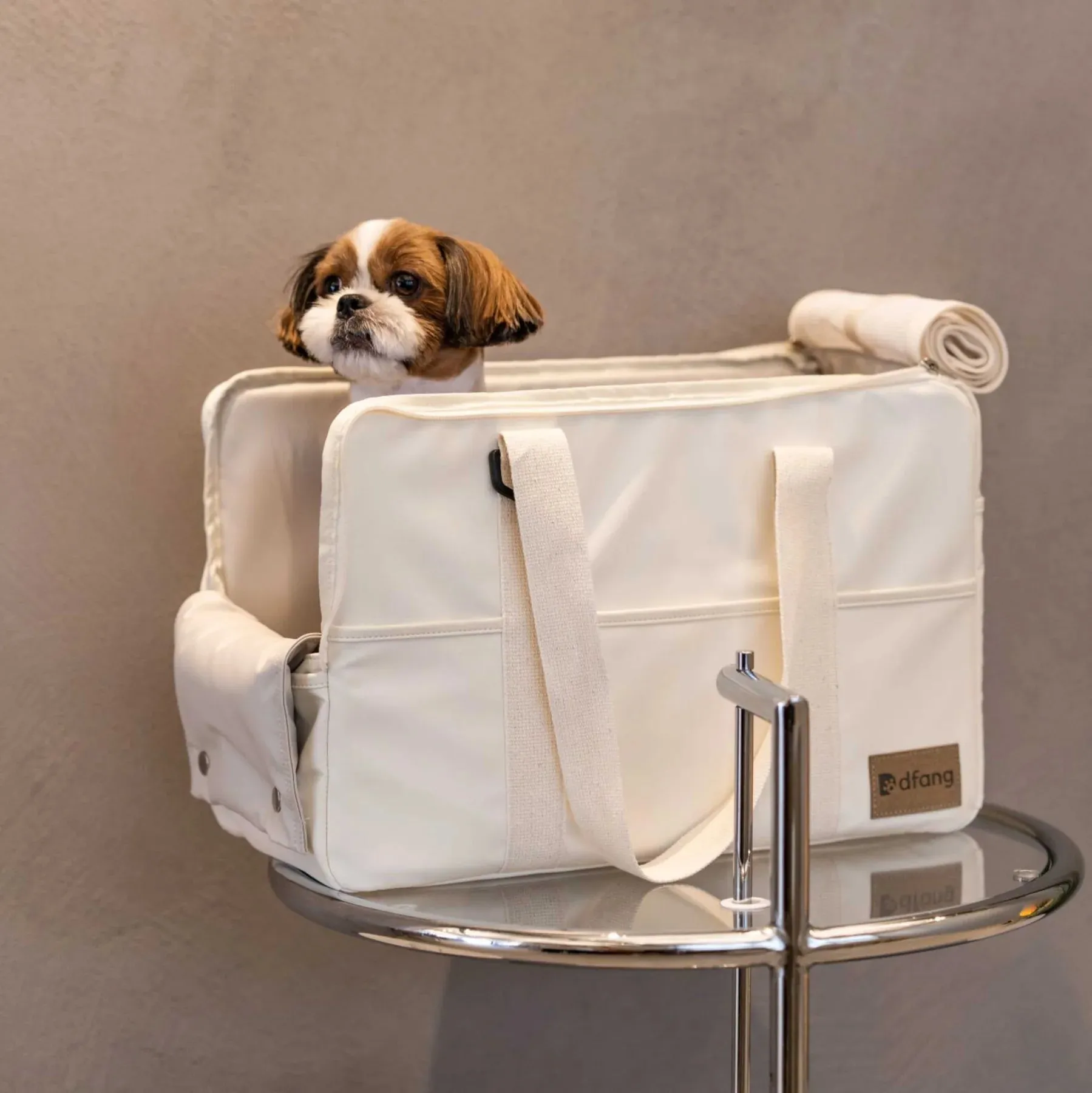 Dfang Waterproof Milky White Pet Carrier For Pets