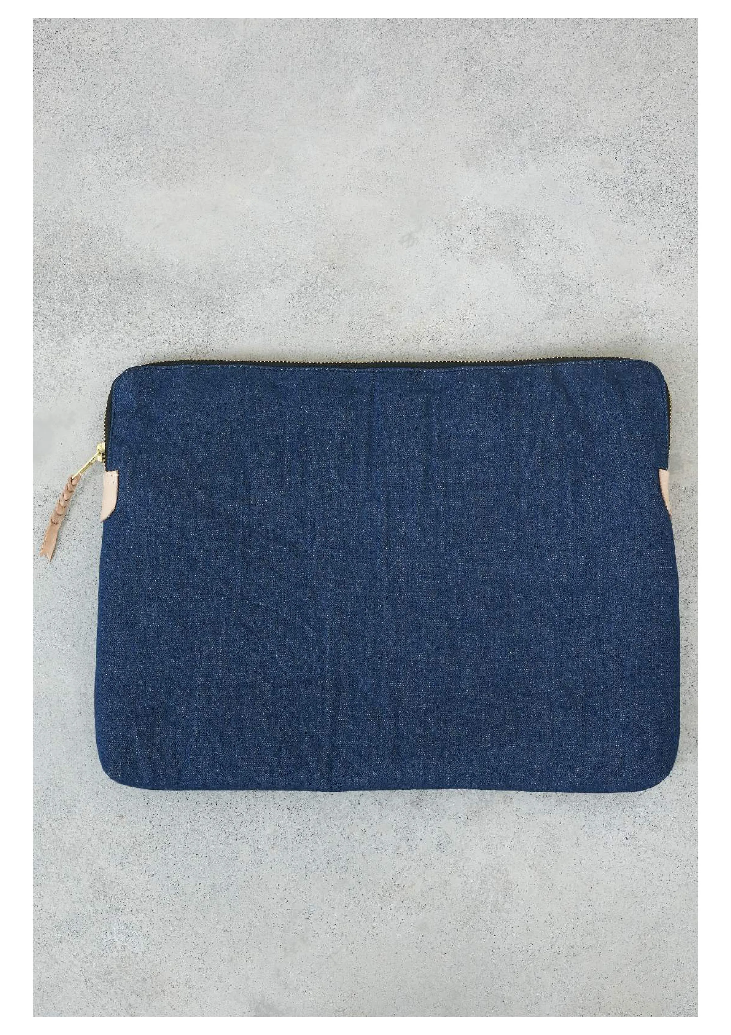 DIA [ flow ] - LAPTOP BAG 13" cotton denim