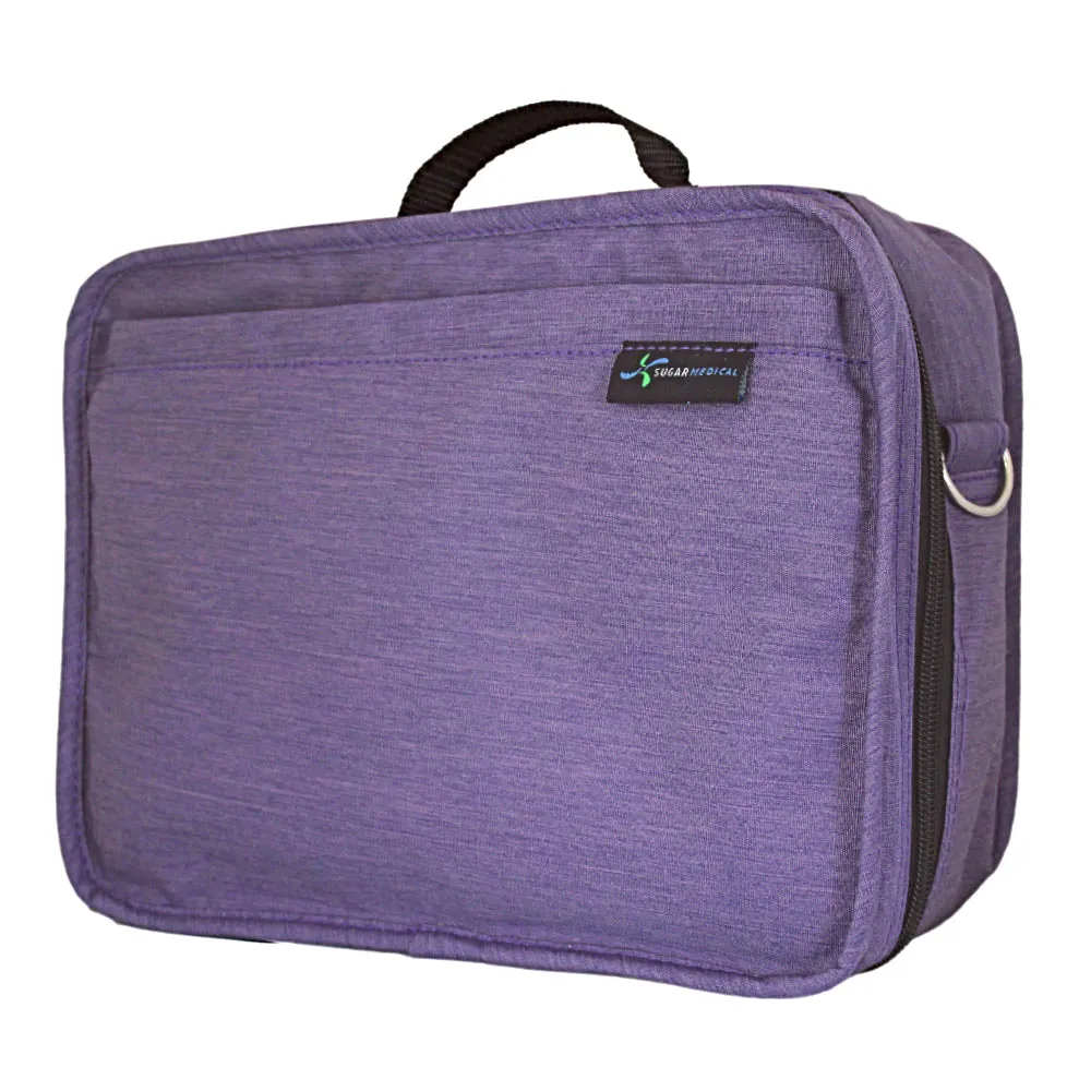 Diabetes Insulated Travel Bag- Purple