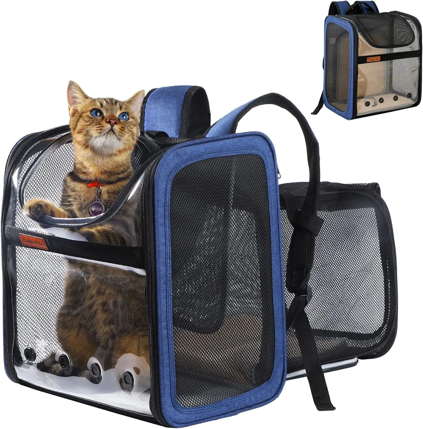 Dog Backpack Carrier with Cozy Mat