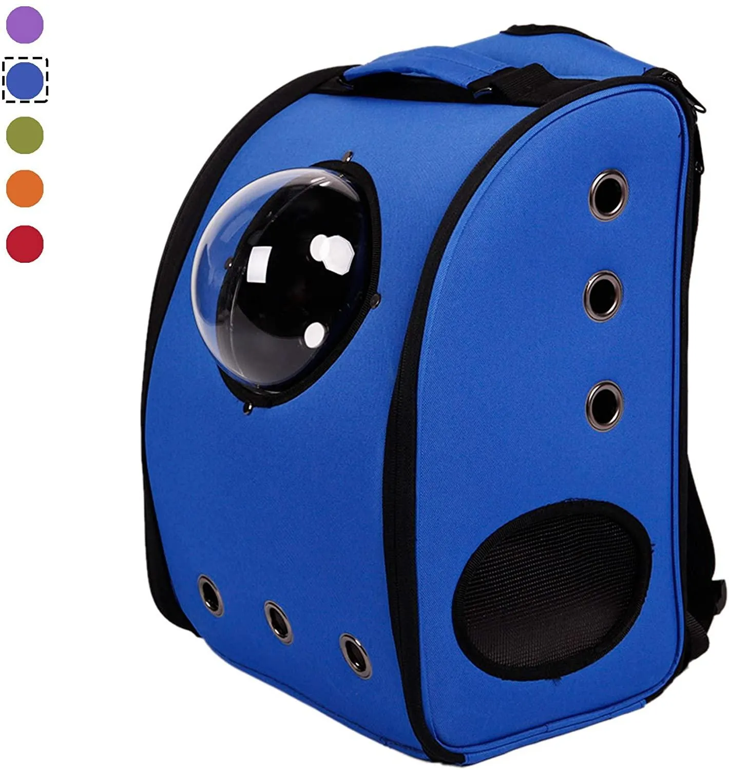 Dog Cat Carrier Backpack Pet Travel Bag Bubble Window Soft Airline Approved for Puppy Kitty, 5 Color