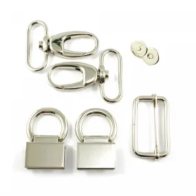 Double Flip Shoulder Bag Hardware Kit Nickel