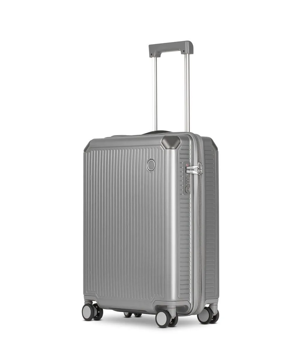 Echolac Shogun 20" 4 Double Wheel Cabin Luggage Trolley Silver - PC148 20 Silver