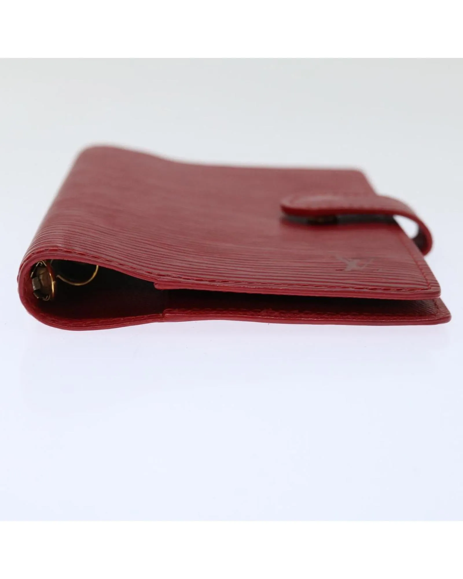 Epi Leather Day Planner Cover in Red