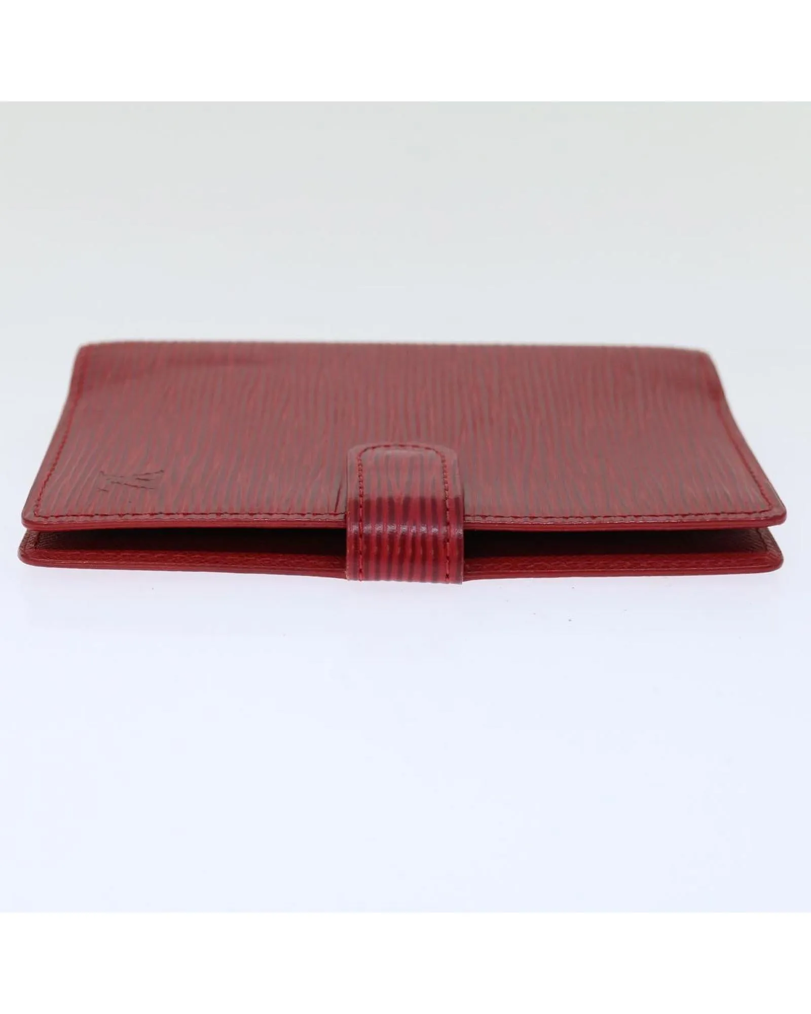 Epi Leather Day Planner Cover in Red