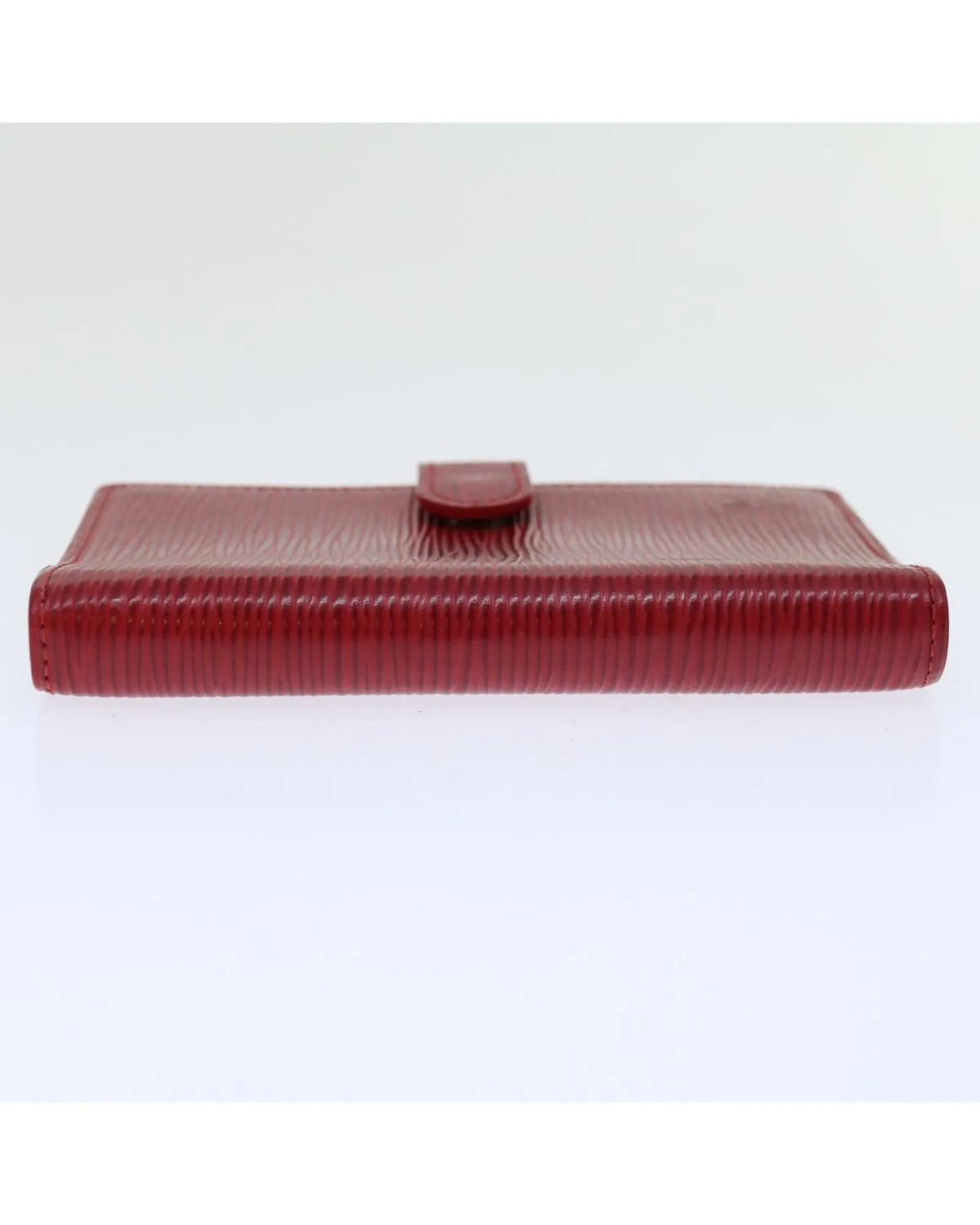 Epi Leather Day Planner Cover in Red