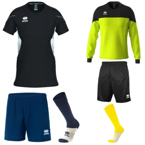 ERREA CORINNE WOMENS KIT BUNDLE BLACK WHITE ANTHRACITE