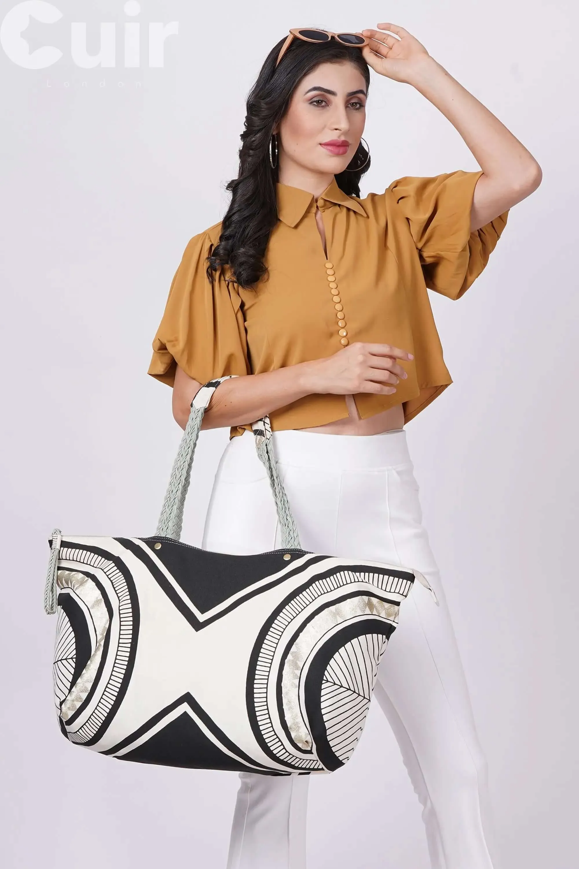 Ethnic Printed Big Bag (25L x 8W x 13.5H Inch)