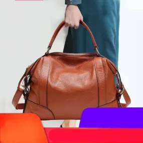 European And American Leather Top Layer Cowhide Bag For Ladies