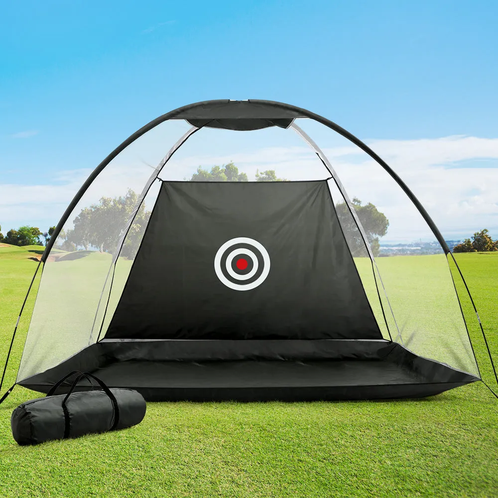 Everfit 3M Golf Practice Net Portable Training Aid Driving Target Tent Black