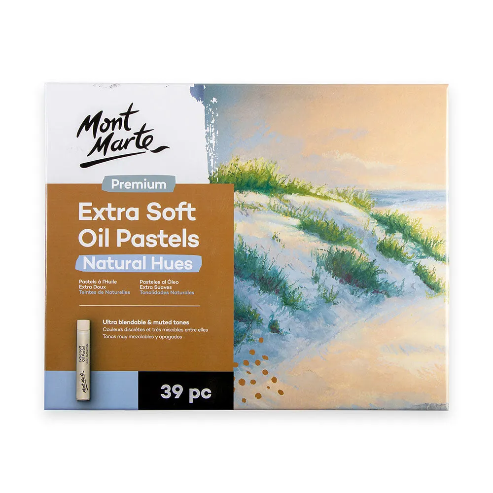 Extra Soft Oil Pastels Natural Hues Premium 39pc