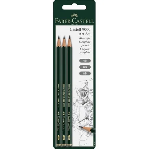 Faber-Castell 9000 Graphite Sketch Pencil Sets