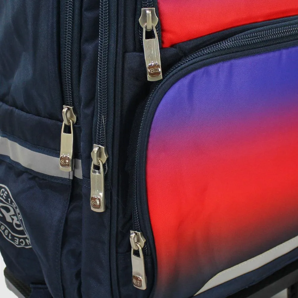 Faded Navy 18 Inches Trolley Backpack   Pencil Case