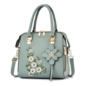 Fashion Flowers Embroidered  Women Shoulder Bags