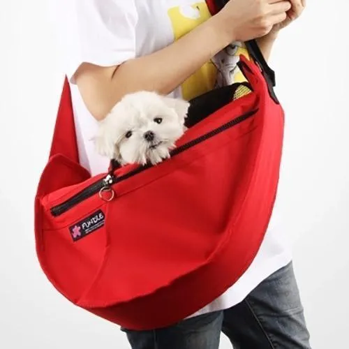 Fundle Pet Sling Dog Carrier Red