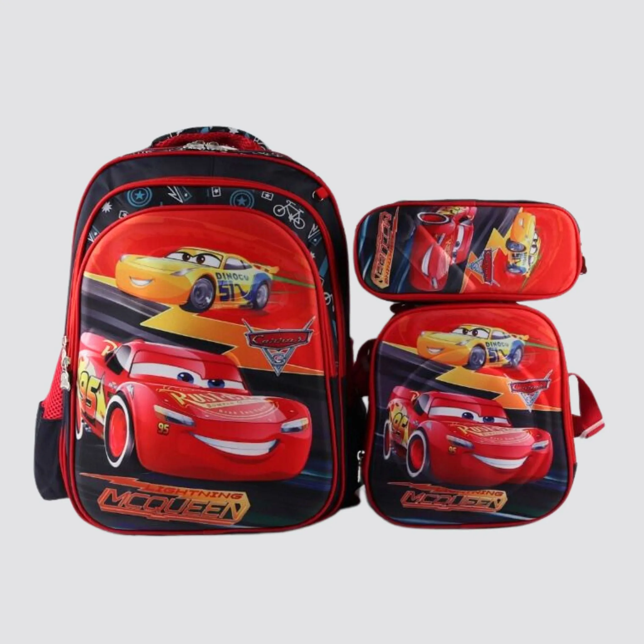 G2825 Cars 3-Piece Backpack / Trolley Set