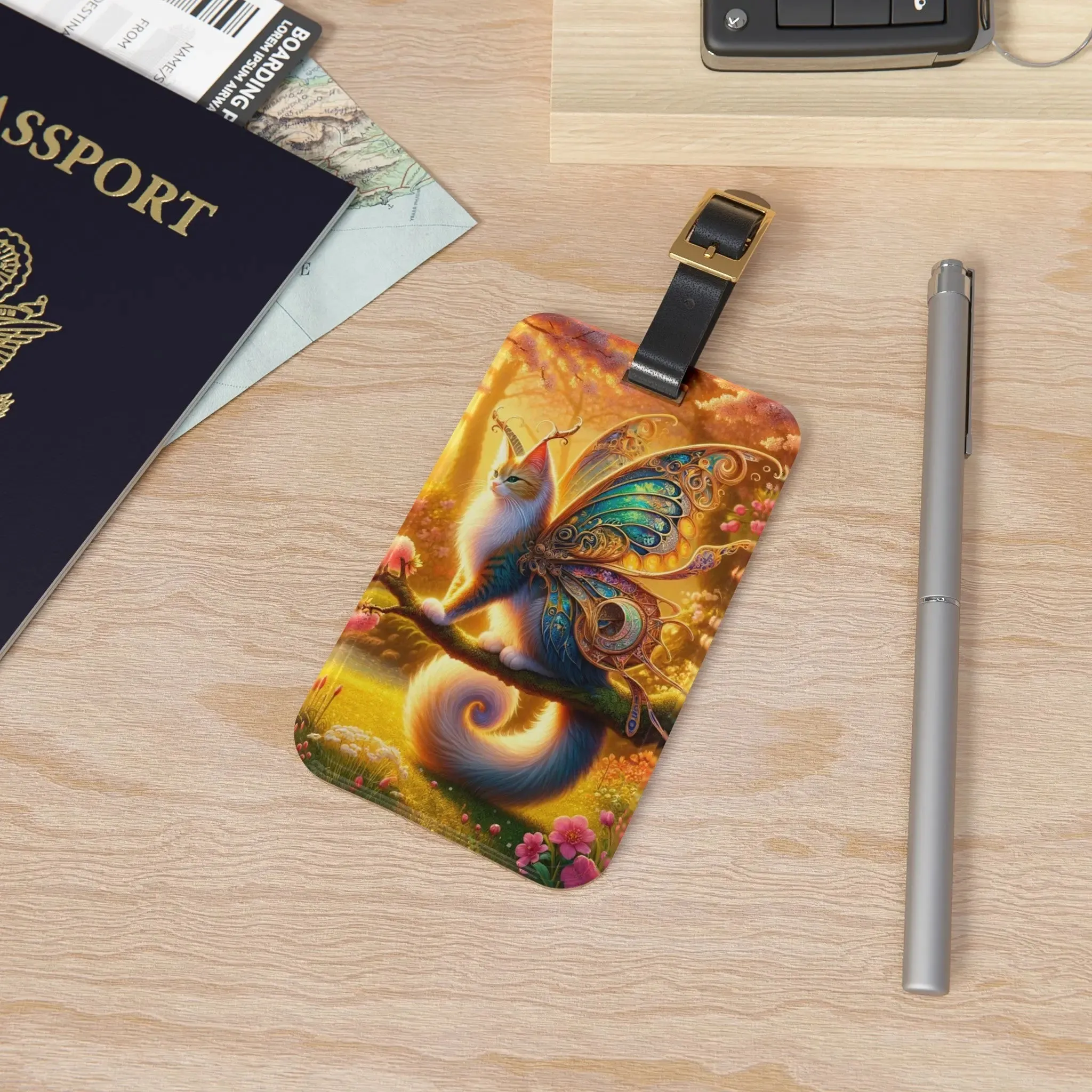 Golden Cat Fairy - Luggage Tag