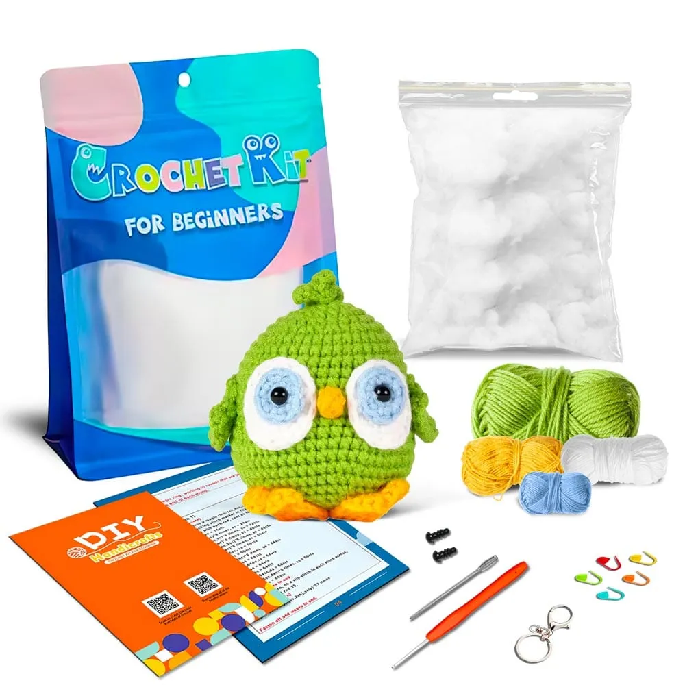 Green Bird - Crochet Kit