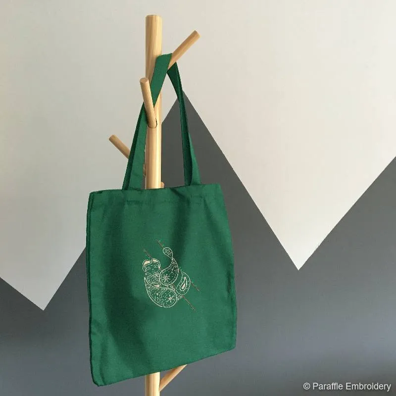 Green Sloth Tote Bag Kit