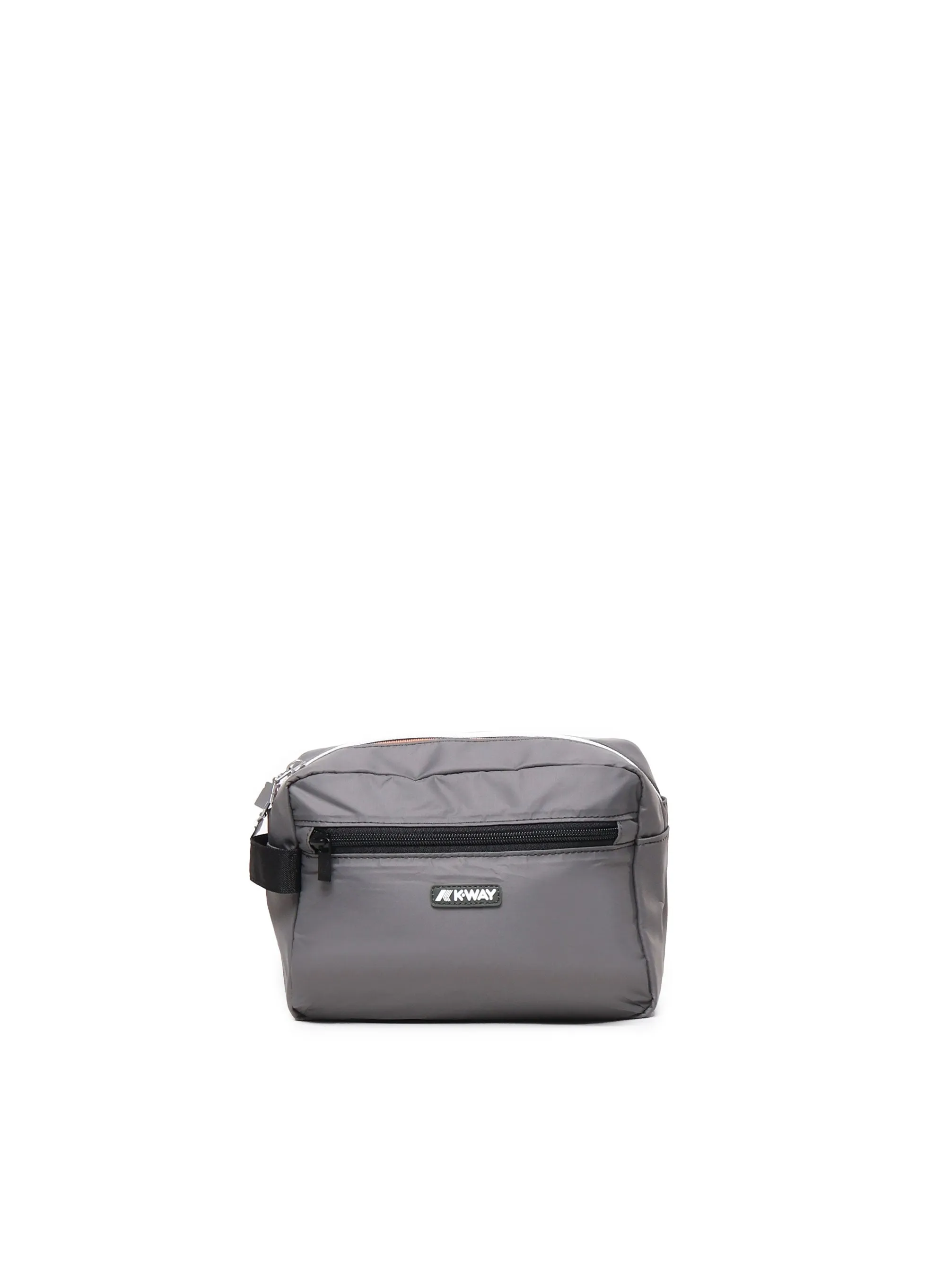 Grey Demu Clutch Bag with Strap