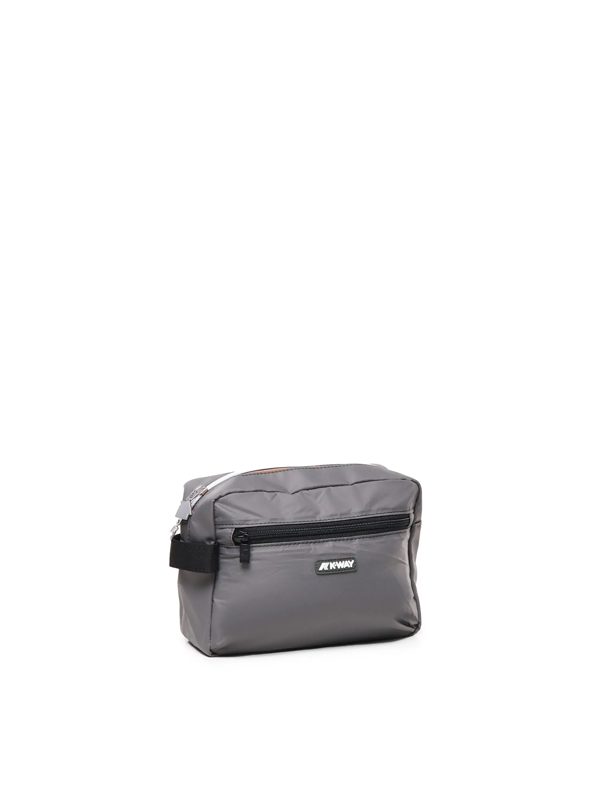 Grey Demu Clutch Bag with Strap