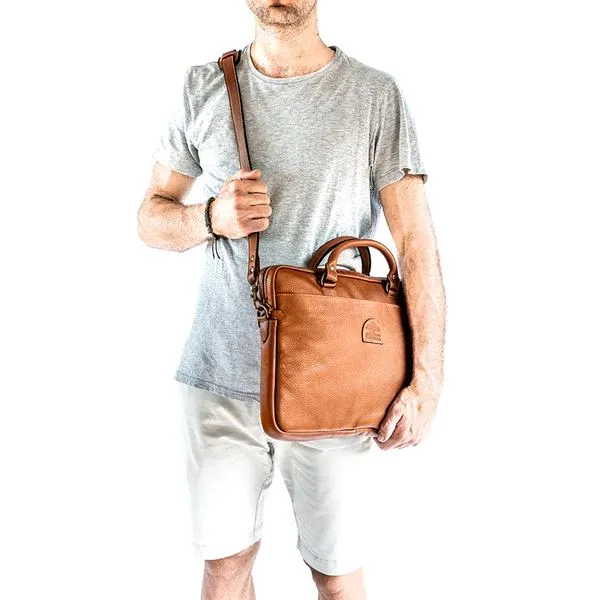 Groundcover Jameson Leather Laptop Bag