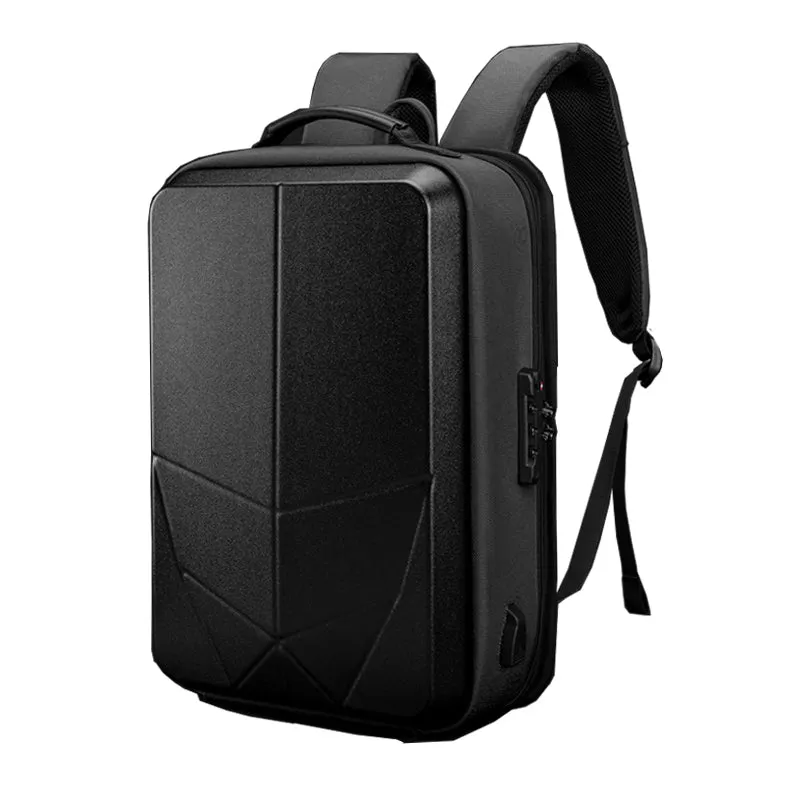 Hard Shell Backpack 15.6inch with Lock Anti-theft Backpack USB Charging